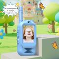 S88 Video Walkie Talkies for barn med 300 meters rekkevidde - blå / rosa