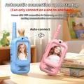 S88 Video Walkie Talkies for barn med 300 meters rekkevidde - blå / rosa