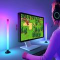 SAL061 LED-stemningsbelysning til spill-PC med fjernkontroll