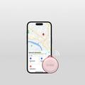 SBS Track My Circle Vanntett IP65 Item Tracker - Apple Find My Compatible - Rosa