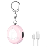 SC300 130dB personlig sikkerhetsalarm med LED-blinklys - rosa