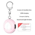 SC300 130dB personlig sikkerhetsalarm med LED-blinklys - rosa