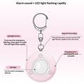 SC300 130dB personlig sikkerhetsalarm med LED-blinklys - rosa