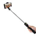 SELFIESHOW K07 3-i-1 Bluetooth Selfie Stick, stativ og fjernkontroll - svart