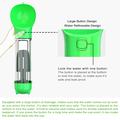 SH-01 Bærbar, multifunksjonell vannflaske for hund med bæsjeposedispenser - grønn