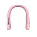 SL625 Bærbar vifte med nakkebånd, hastighetsregulering og digitalt display - rosa