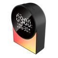 SM12 Bluetooth-lydmaskin for søvn – vekkerklokke, FM-radio, LED-nattlys – svart