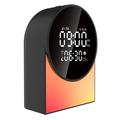 SM12 Bluetooth-lydmaskin for søvn – vekkerklokke, FM-radio, LED-nattlys – svart