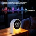 SM12 Bluetooth-lydmaskin for søvn – vekkerklokke, FM-radio, LED-nattlys – svart