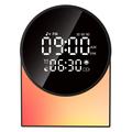 SM12 Bluetooth-lydmaskin for søvn – vekkerklokke, FM-radio, LED-nattlys – svart