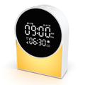 SM12 Bluetooth-lydmaskin for søvn – Vekkerklokke, FM-radio, LED-nattlys – Hvit