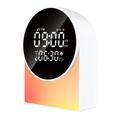 SM12 Bluetooth-lydmaskin for søvn – Vekkerklokke, FM-radio, LED-nattlys – Hvit