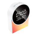 SM12 Bluetooth-lydmaskin for søvn – Vekkerklokke, FM-radio, LED-nattlys – Hvit