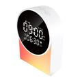 SM12 Bluetooth-lydmaskin for søvn – Vekkerklokke, FM-radio, LED-nattlys – Hvit