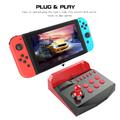 SM319 For Nintendo Switch / Switch Lite Arcade Game Joystick Control Station med turbofunksjon - svart + rød