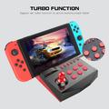 SM319 For Nintendo Switch / Switch Lite Arcade Game Joystick Control Station med turbofunksjon - svart + rød