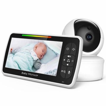 SM650 babymonitor - 5-tommers skjerm, toveis samtale og temperatursensor