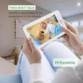 SM70PTZ 7-tommers trådløs digital babymonitor med toveis tale, kamera for hjemmesikkerhet 2,4 GHz webkamera med støtte for nattsyn / temperaturovervåking - EU-kontakt