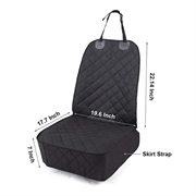 SME031 Vanntett bilsetetrekk foran for hunder - svart