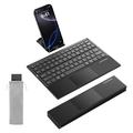 SODI Z01T Tri-Fold Bluetooth-tastatur med styreflate - iOS/Android/Windows/macOS - Svart