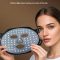SP-1103F Magnetisk, trådløs LED-lysterapi-ansiktsmaske med kontrollenhet - svart