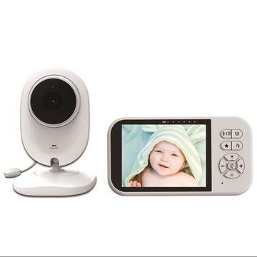 SP316 3.5" babymonitor med vuggesanger og nattsyn - hvit