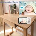 SP316 3.5" babymonitor med vuggesanger og nattsyn - hvit