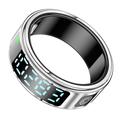 SR08 Smart Ring med digitalt display - Størrelse: 19mm - Sølv