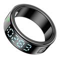 SR08 Smart Ring med digital skjerm - Størrelse: 20.7mm - Svart