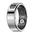 SR08 Smart Ring med digitalt display - Størrelse: 20.7mm - Sølv
