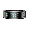 SR08 Smart Ring med digital skjerm - Størrelse: 21.5mm - Svart
