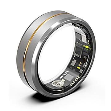 SR2 Elegant Smart Ring med ladeveske - 19mm - gull / sølv