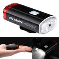 SUNRIMOON Vanntett LED-sykkelbelysning USB oppladbar lampe 100 lumen front-/baklykt sykkelhjelmlampe
