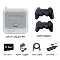 SUPER CONSOLE X bærbar minispillkonsoll med 2 trådløse kontrollere 3D HD Home Game Box (128 GB) - EU-kontakt