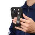 Suteni H12 iPhone 14 Plus Deksel med Kortholder og Håndrem - Svart
