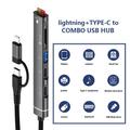 SVT02 For iPhone + Type-C hub-adapter til 2 Type-C-porter + USB + 2 kortleserplasser