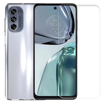 Saii 2-i-1 Motorola Moto G62 5G TPU-deksel & Beskyttelsesglass