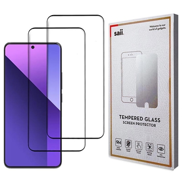 Xiaomi Redmi Note 13 Pro+ Saii 3D Premium Beskyttelsesglass - 2 Stk.