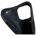 Saii Karbonfiber iPhone 13 Mini TPU Deksel - Svart