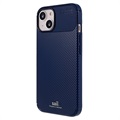 Saii Karbonfiber iPhone 13 Mini TPU Deksel - Blå