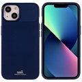 Saii Karbonfiber iPhone 13 Mini TPU Deksel - Blå