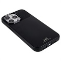 Saii Karbonfiber iPhone 13 Pro Max TPU Deksel - Svart