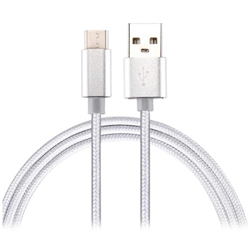 Saii USB-C-kabel til lading og synkronisering - 1m - Hvit