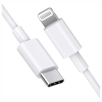 Saii Rask USB-C / Lightning Kabel - 1m - Hvit