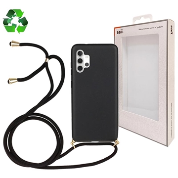 Saii Eco Line Samsung Galaxy A32 5G/M32 5G Deksel med Stropp - Svart