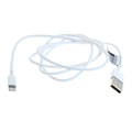 Saii Lightning / USB-kabel - iPhone, iPad, iPod - 1m - Hvit