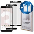 Saii Premium 3D Google Pixel 3 Skjermbeskytter i Herdet Glass - 2 Stk.