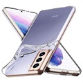 Saii Premium Antiskli Samsung Galaxy S21+ 5G TPU-deksel - Gjennomsiktig