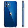 Saii Premium Antiskli iPhone 12 Mini TPU-deksel - Gjennomsiktig