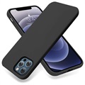 Saii Premium iPhone 13 Pro Max Liquid Silikondeksel - Svart
